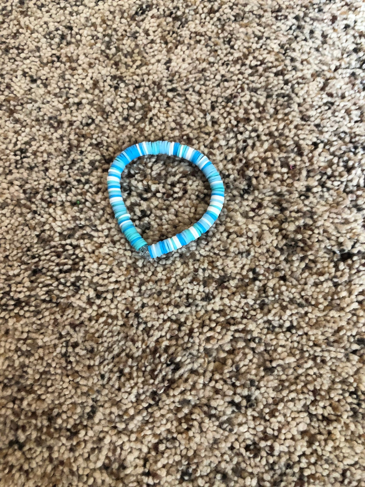 Handmade by Addie- Ocean Blue Beaded Bracelet