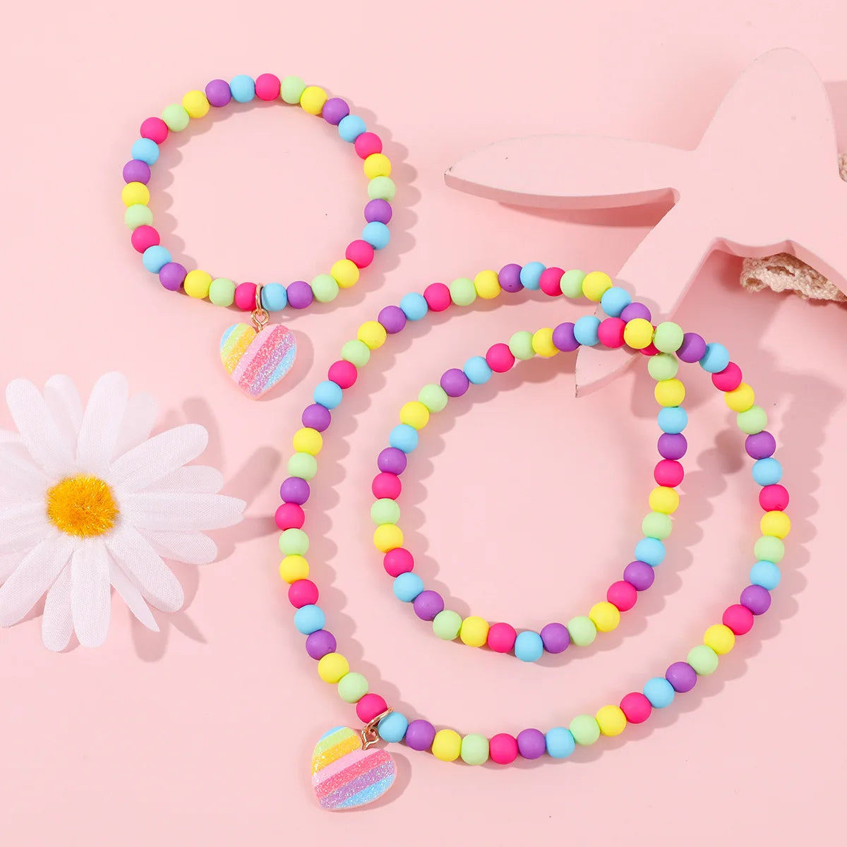 Colorful Heart Jewelry Set