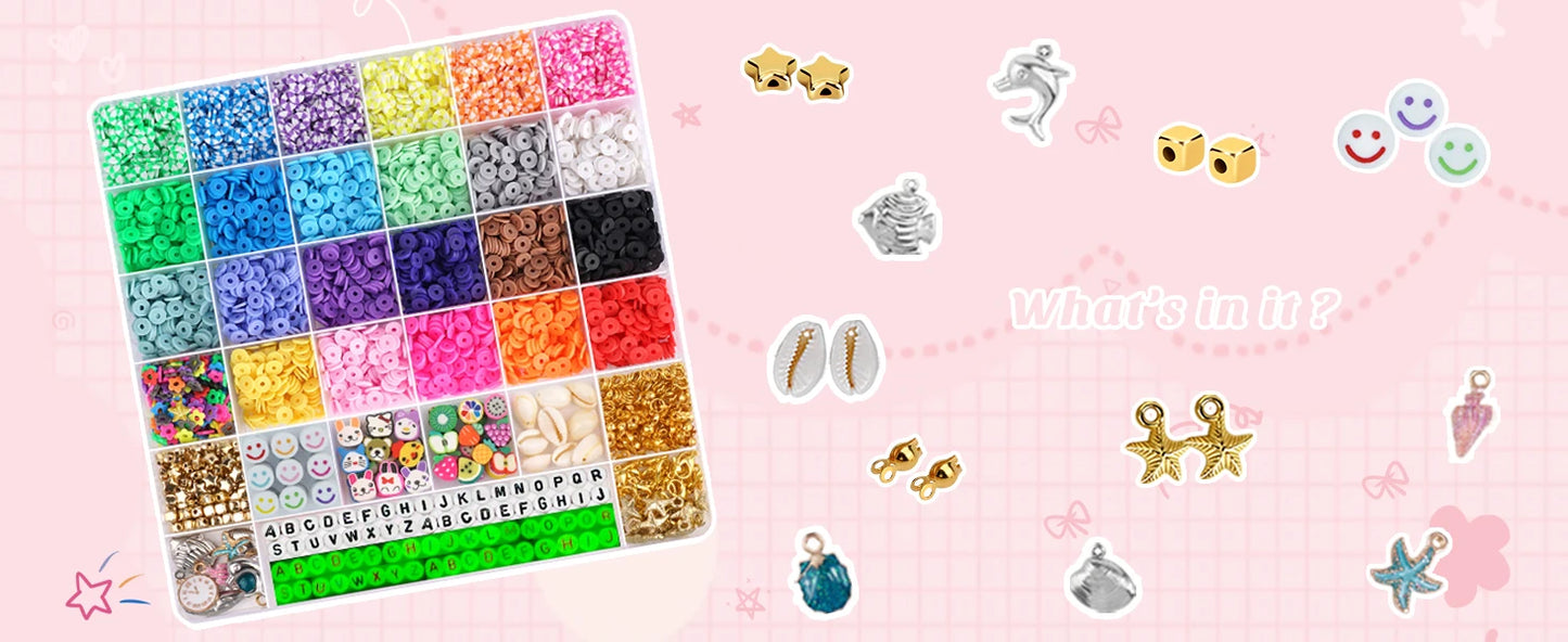 Clay Beads Friendship Bracelet Kit