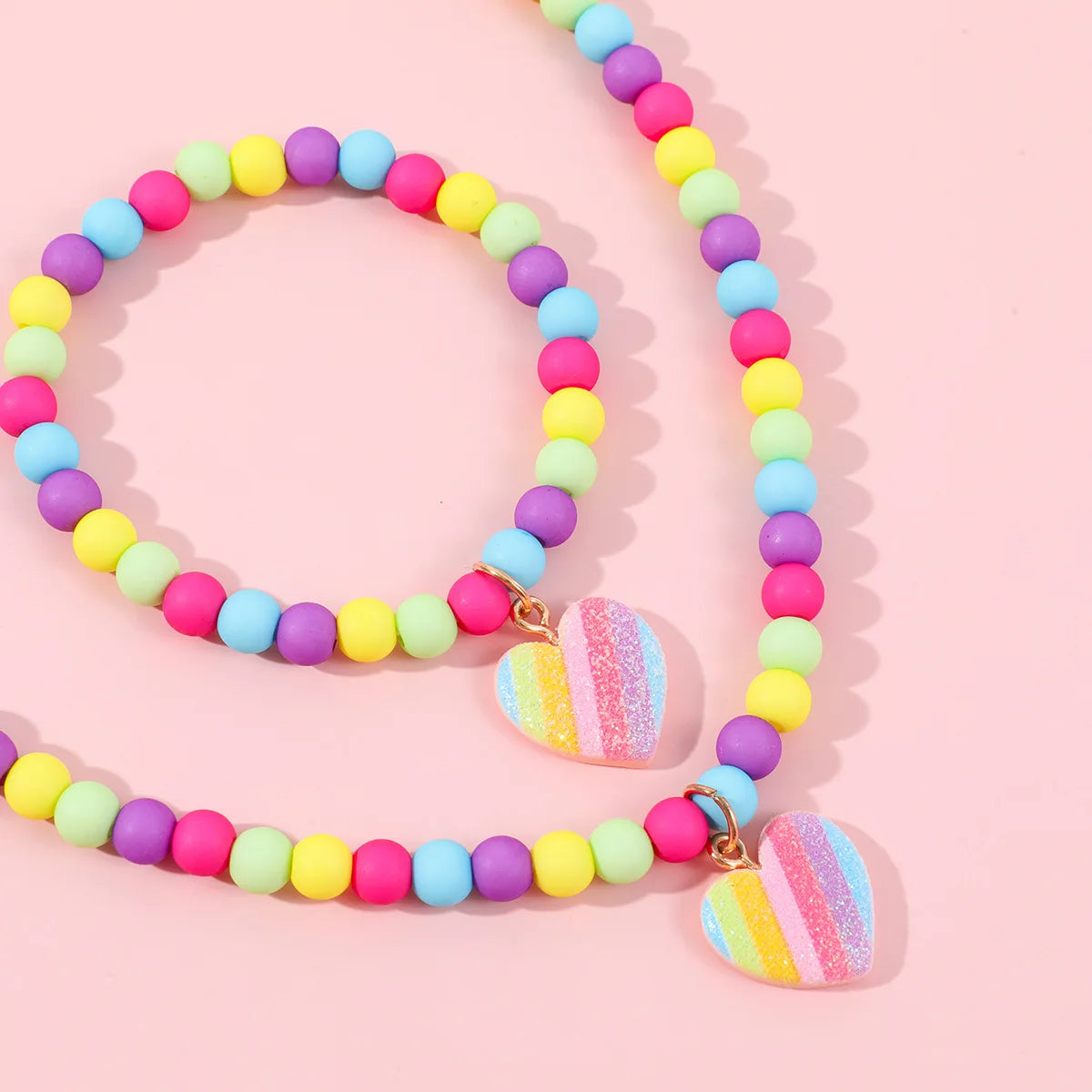 Colorful Heart Jewelry Set