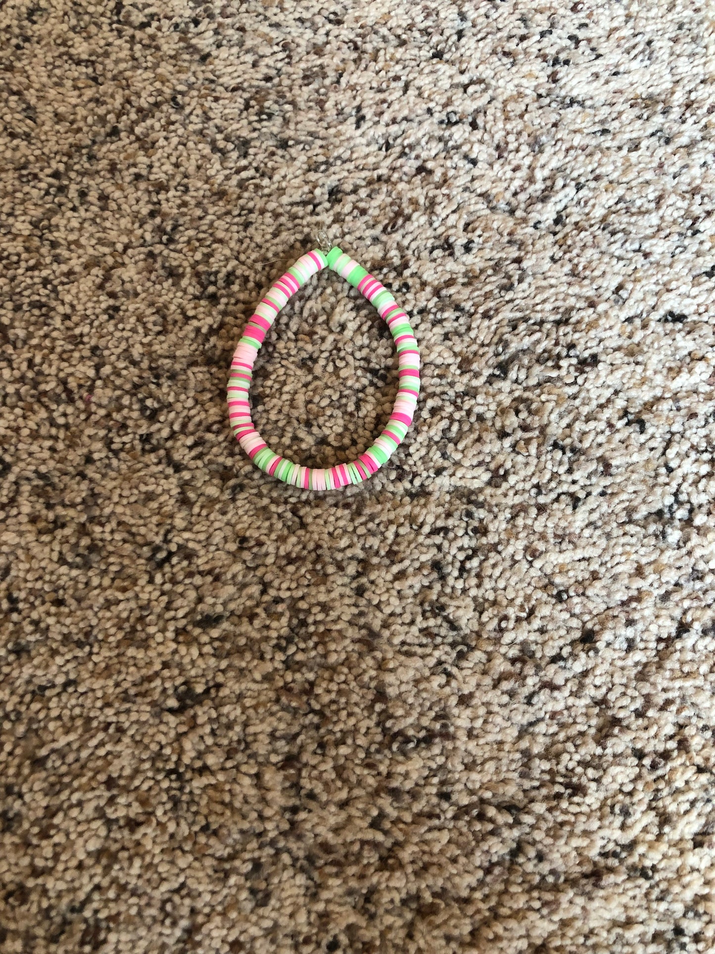 Handmade by Addie- Pastel Beaded Hoop Bracelets