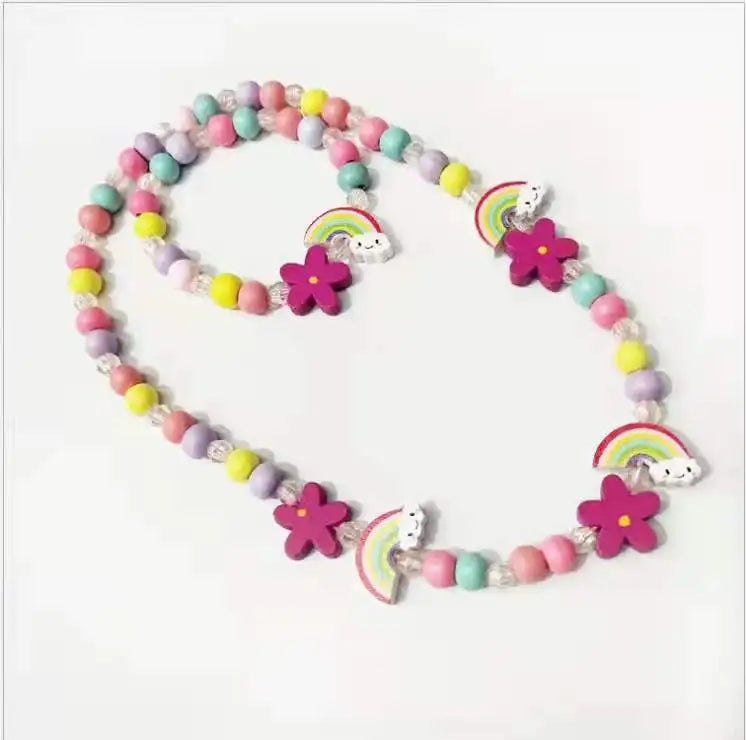 Unicorn Beads Necklace & Bracelet Set