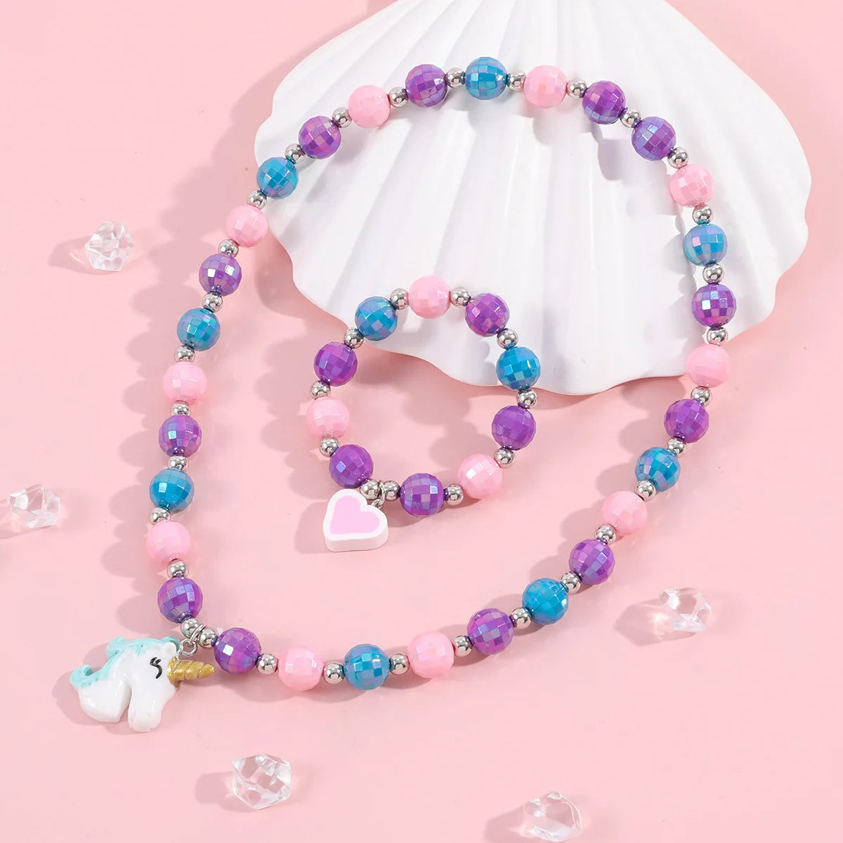 Transparent Ball Princess Jewelry Set