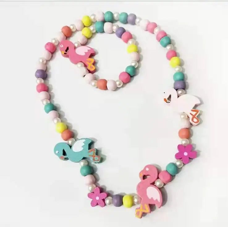 Unicorn Beads Necklace & Bracelet Set