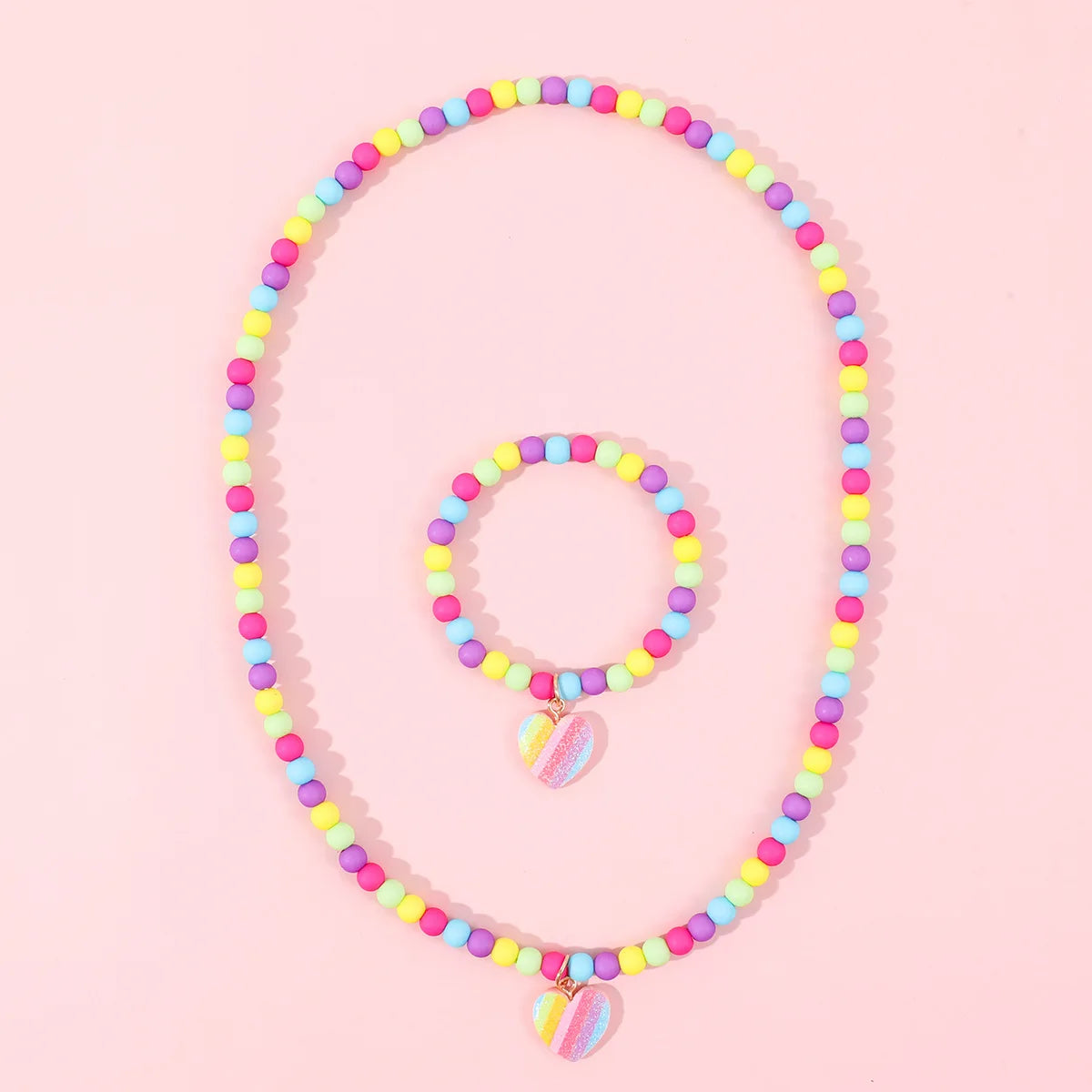Colorful Heart Jewelry Set
