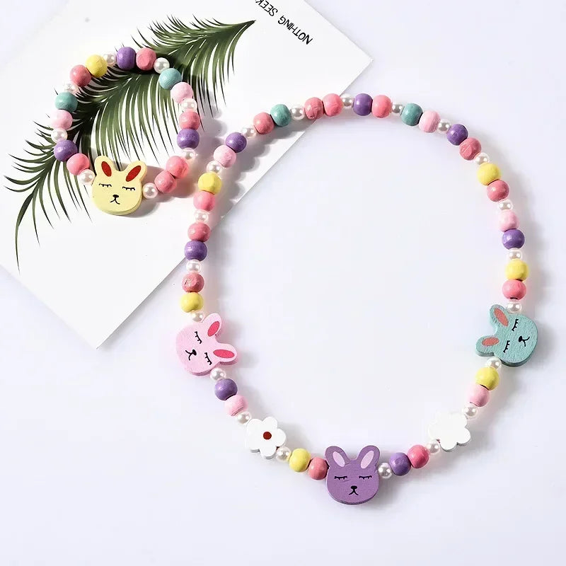 Unicorn Beads Necklace & Bracelet Set